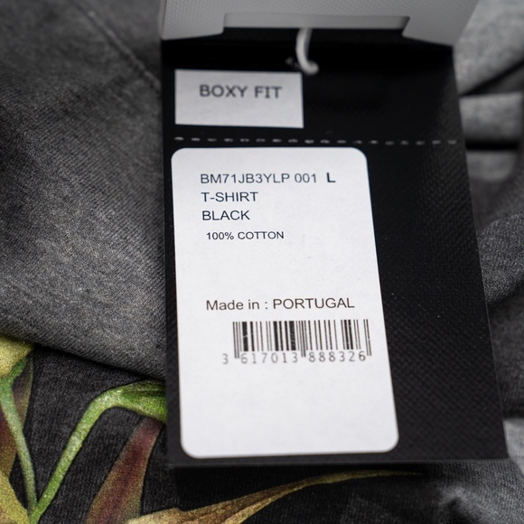 size L Givenchy Floral Graphic Faded Grey T-Shirt - Picture 4 of 6